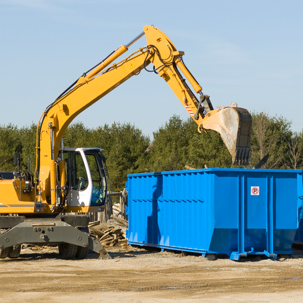 can i choose the location where the residential dumpster will be placed in West Cape May New Jersey